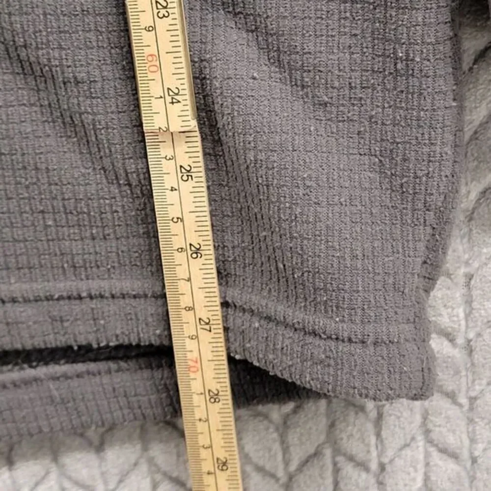 The North Face ¼ Zip‎ Waffle Fleece Pullover Sweater Men's Size XL Gray